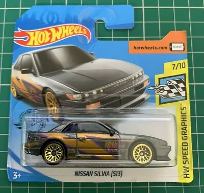 Buy Hot Wheels Nissan Silvia S13 Grey Gold HW Speed Graphics No 111 New And Sealed • 19.99£