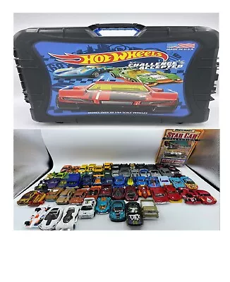 Buy Hot Wheels Vehicle Playsets Plastic Carrying Case & 64 Cars Car Mattel Diecast • 125.14£