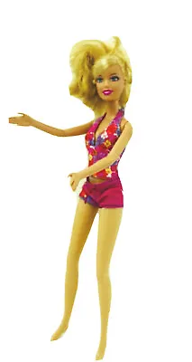 Buy Barbie Doll Mattel 2005 Indonesia Blonde Blue Eyes Jointed Knees W/Clothes VGC • 6.99£