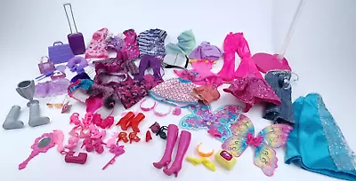 Buy Barbie Clothing Accessories Bundle Lot Fashion Doll Pink Purple • 20.56£