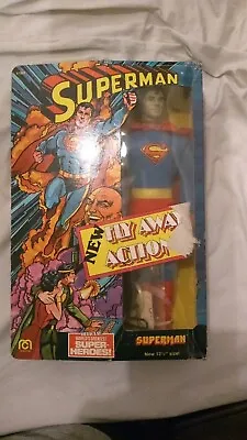 Buy Mego Corp Fly Away Action Superman 1977 77 12.5 Inches Discoloured Face Sealed • 350£