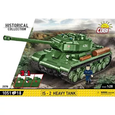 Buy COBI-2578 WWII IS-2 3in1 Model Tank Building Bricks 1051Pcs • 61.49£