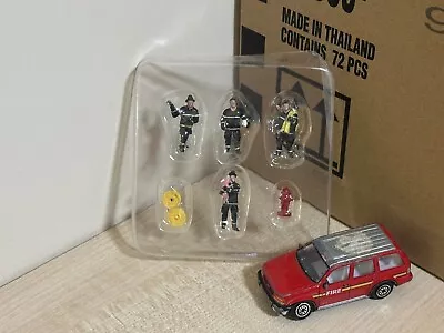 Buy 1/64 American Diorama Figure Set Firefighters (Hot Wheels / Matchbox / Mini Gt ) • 9.99£