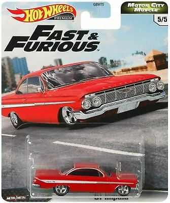 Buy Hot Wheels Fast And Furious - Motor City Muscle '61 Impala Car • 8.99£