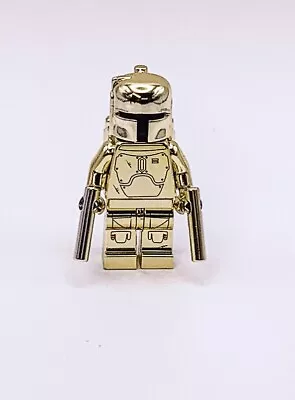 Buy Lego Chrome Gold Plated Boba Fett MiniFigure Star Wars + Guns New!! • 0.99£
