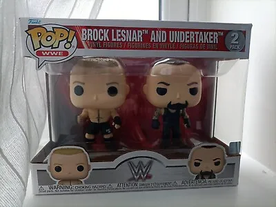 Buy Funko POP! Vinyl  2 Pack WWE Brock Lesnar & Undertaker - Figures New • 14£