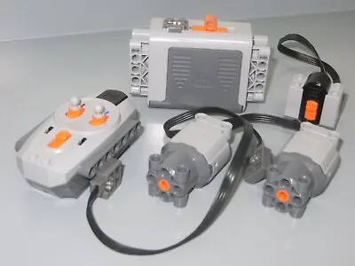Buy LEGO POWER FUNCTIONS - 2 X MOTORS RECEIVER REMOTE BATTERY BOX 99499 58123 58122 • 58.99£