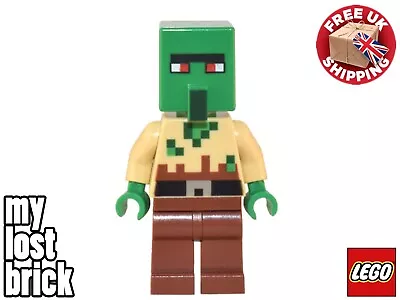 Buy LEGO Minecraft - Zombie Villager Minifigure From Set 21190 (min134) - NEW • 6.25£