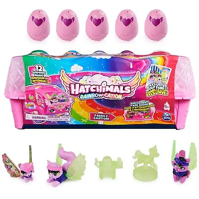 Buy HATCHIMALS CollEGGtibles, Rainbow-cation Wolf Family Carton With Surprise Pla... • 20.55£