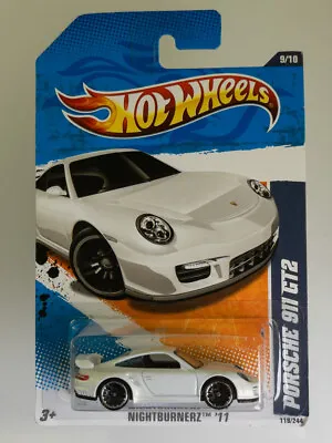 Buy Hot Wheels - NightBurnerz '11 - Porsche 911 GT2 White 9/10 • 19.84£