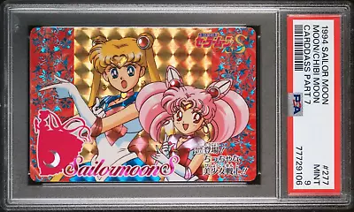 Buy PSA 9 Sailor / Chibi Moon Prism Foil 1994 Sailor Moon CCG Japanese Carddass • 122.13£