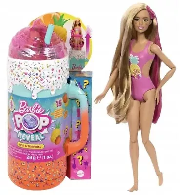 Buy Barbie Pop Reveal Tropical Smoothie Gift Set HRK57 Mattel • 66.58£