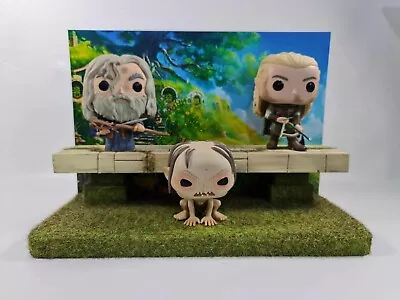 Buy The Lord Of The Rings Funko Pops. Display. 2 Tier Backdrop. Pop Vinyl.  • 17.50£