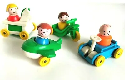 Buy Vintage Fisher Price Little People - Little Riders Set # 656 Retro 1980's • 20.99£