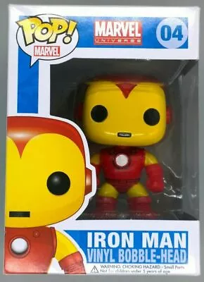 Buy Funko POP #04 Iron Man - Marvel - Damaged Box - - Includes POP Protector • 13.99£