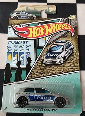 Buy 2020 Hot Wheels Volkswagen Golf MK7 Police Series #5/5 • 5.99£