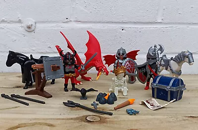 Buy Playmobil 4160 Medieval Dragon Land - Dragon, Knights, Horses, Weapons And Bonus • 14.99£