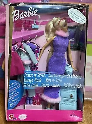Buy 2001 Vtg Y2K Mattel Barbie Travel In Doll Style • 123.56£