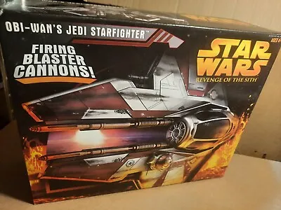 Buy Star Wars Revenge Of The Sith Obi Wan Kenobi's Jedi Starfighter Hasbro 2006 • 99.99£