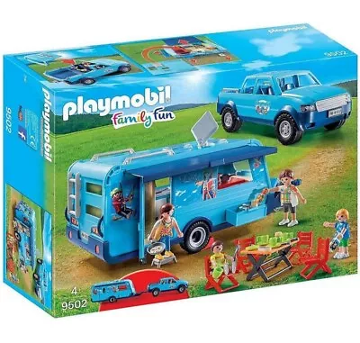 Buy Playmobil Family Fun Caravan With Truck Set 9502 BNIB • 54.99£