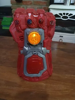 Buy Marvel Avengers Endgame Red Iron Man Infinity Gauntlet Fist Lights And Sound • 7£