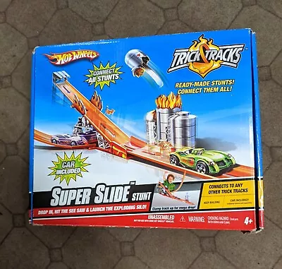 Buy Hot Wheels Trick Tracks Super Slide Stunt Play Set  - Car Not Included - Used • 12£
