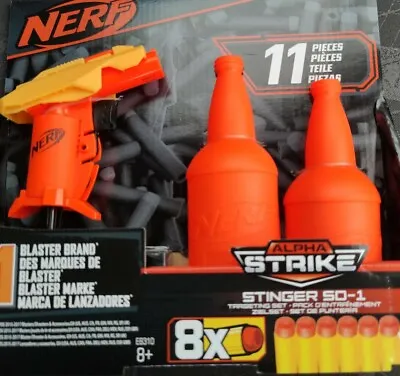 Buy New Nerf Alpha Strike Stinger SD-1 - 11 Piece Targeting Blaster Set By Hasbro • 12.50£