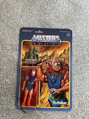 Buy BEAST MAN Masters Of The Universe ReAction MOTU Figure Wave 1 Heo Con Exclusive • 36.99£