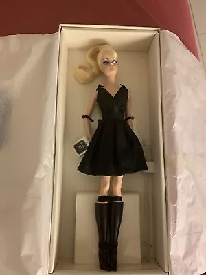 Buy Barbie Silkstone Classic Black Dress Blonde NRFB • 214.12£