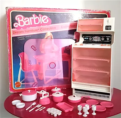 Buy BARBIE DREAM FURNITURE - 1982 Mattel Italy Dining Center Loose Boxed Kitchen • 51.48£