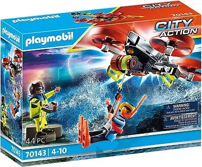 Buy Playmobil City Action 70143 Sea Rescue: Diver Rescue With Drone For Ages 4+ • 14.99£