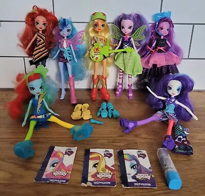 Buy My Little Pony Equestria Girls Rainbow Rocks Bundle X 7 Dolls & Accessories • 16.99£
