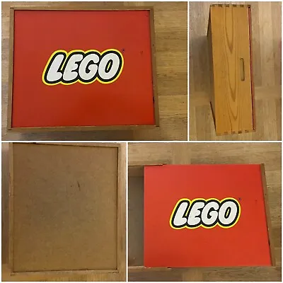 Buy Large Lego Wooden Storage Box 1970s 1980s Vintage Logo Container *SUPERB* Rare • 35£