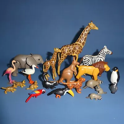 Buy Playmobil Wild Animals & Birds X 20 For Safari Wildlife Zoo Explorer • 9.99£
