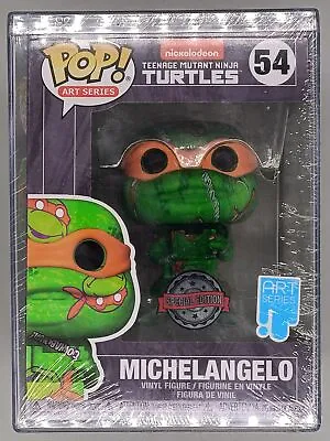 Buy #54 Michelangelo - TMNT - Art Series New & Sealed Funko POP With Hardstack • 29.99£