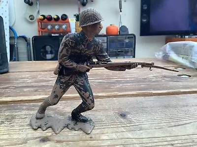 Buy Vintage Louis Marx 6” Tall WWII Japanese Infantry Plastic Toy Soldier • 4.99£