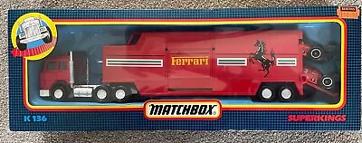 Buy Matchbox K-136 Boxed, Ferrari Car Transporter With 2 Cars • 60£