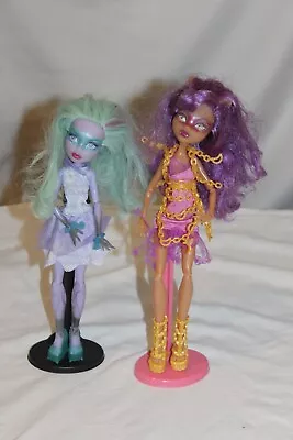 Buy 2x Monster High Dolls Mattel, 27cm Set Of 5 • 30.72£