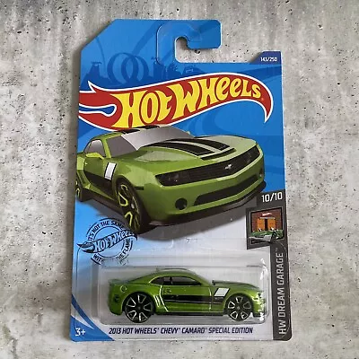 Buy Hot Wheels Chevy Camaro Special Edition, Regular Treasure Hunt, Green, Long Card • 6.50£