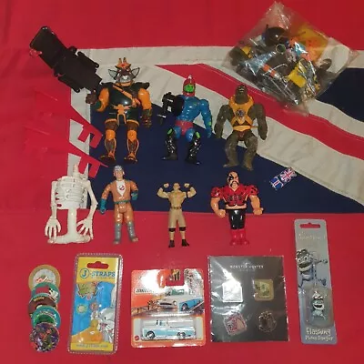 Buy Vintage Action Figures JOB LOT BUNDLE He-Man Thundercats Ghostbusters Hasbro WWF • 9.50£
