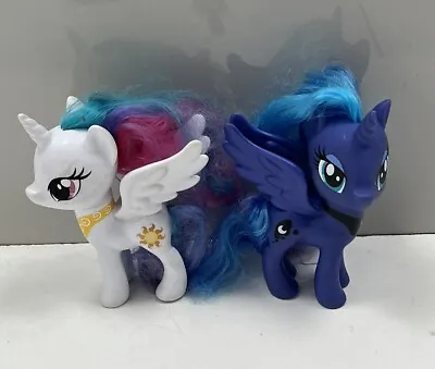 Buy My Little Pony G4  Princess Luna Nightmare Moon  & Celestia 2016 Hasbro 6” X2 • 16£