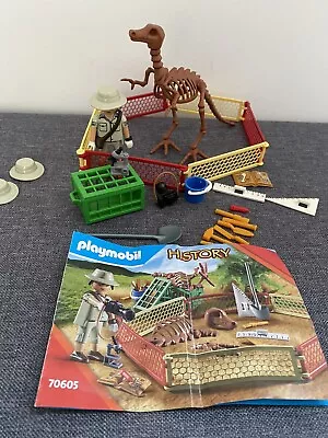 Buy Playmobil History  Dinos Paleontologist Archaeologist Set 70605 Dinosaur Fossil • 8£