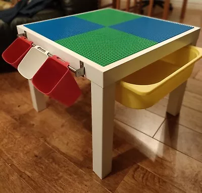 Buy Custom Made Lego Table With Base Plates And Storage Box • 50£