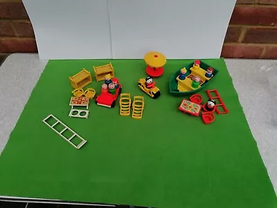 Buy Vintage Fisher Price  A Frame House / Camper Spares Incl Lots Of Figures  • 15.99£