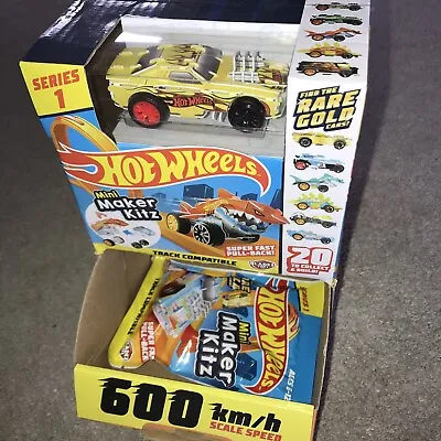 Buy Hot Wheels Mini Maker Kitz Series 1 Surprise Bags X5 With Retail Box NEW • 24.95£