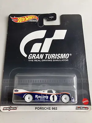 Buy Hot Wheels New On Card Gran Turismo Porsche 962 On Real Riders • 33£