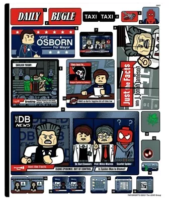 Buy Lego Super Heroes STICKER SHEET 1 ONLY For Lego Set 76178 Daily Bugle - NEW • 8.25£