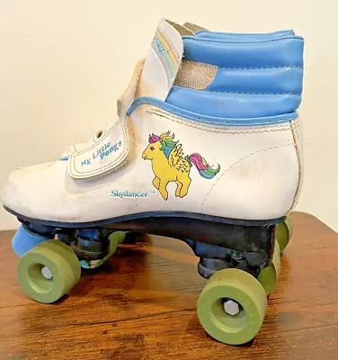 Buy Vintage Roller Skates My Little Pony G1 Skydancer 1985 Size 4 Hasbro Bradley MLP • 80.51£