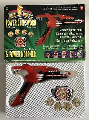 Buy 1993 Bandai Mighty Morphin Power Rangers Power Laser Gun Sword Morpher Complete • 125£