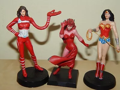 Buy Marvel Dc Comics Eaglemoss Diecast Elasti-girl Enchantress & Wonderwoman Figures • 7£